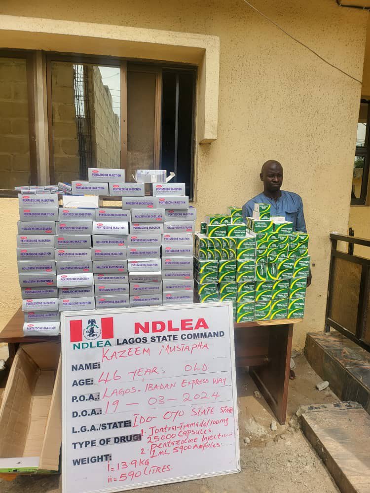 NDLEA launches massive raids in Lagos, Edo, Ondo, seizes 44,948kg drugs, 11 vehicles